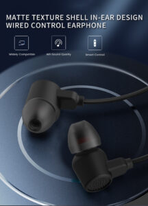 Extra Bass Earbud Headphones/Headset with Mic for Phone Call,