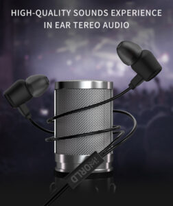 Extra Bass Earbud Headphones/Headset with Mic for Phone Call,