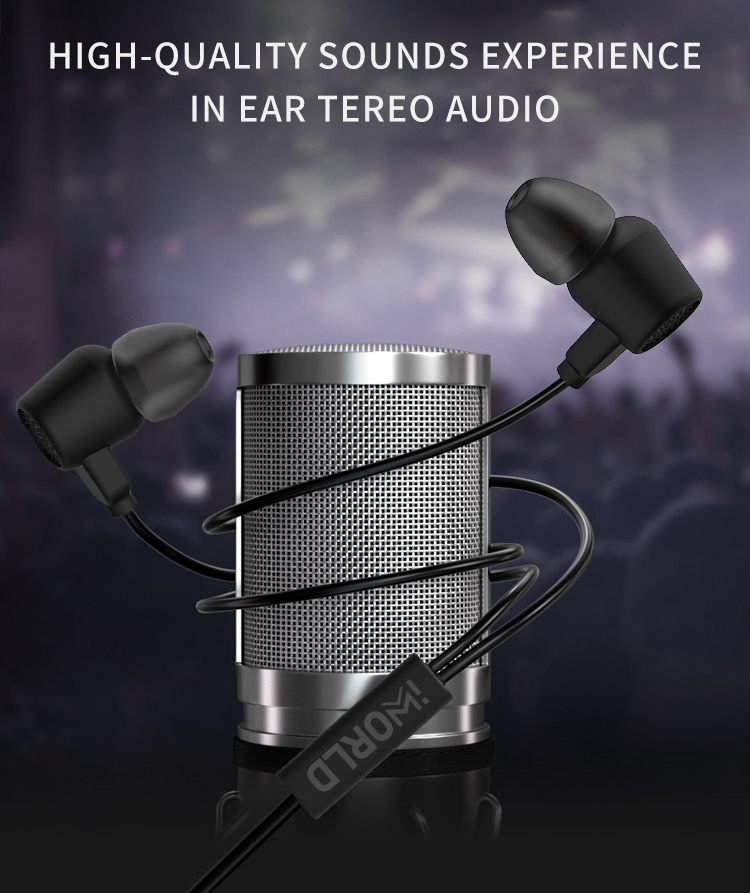 Extra Bass Earbud Headphones/Headset with Mic for Phone Call,