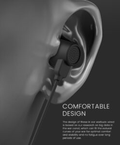 Extra Bass Earbud Headphones/Headset with Mic for Phone Call,